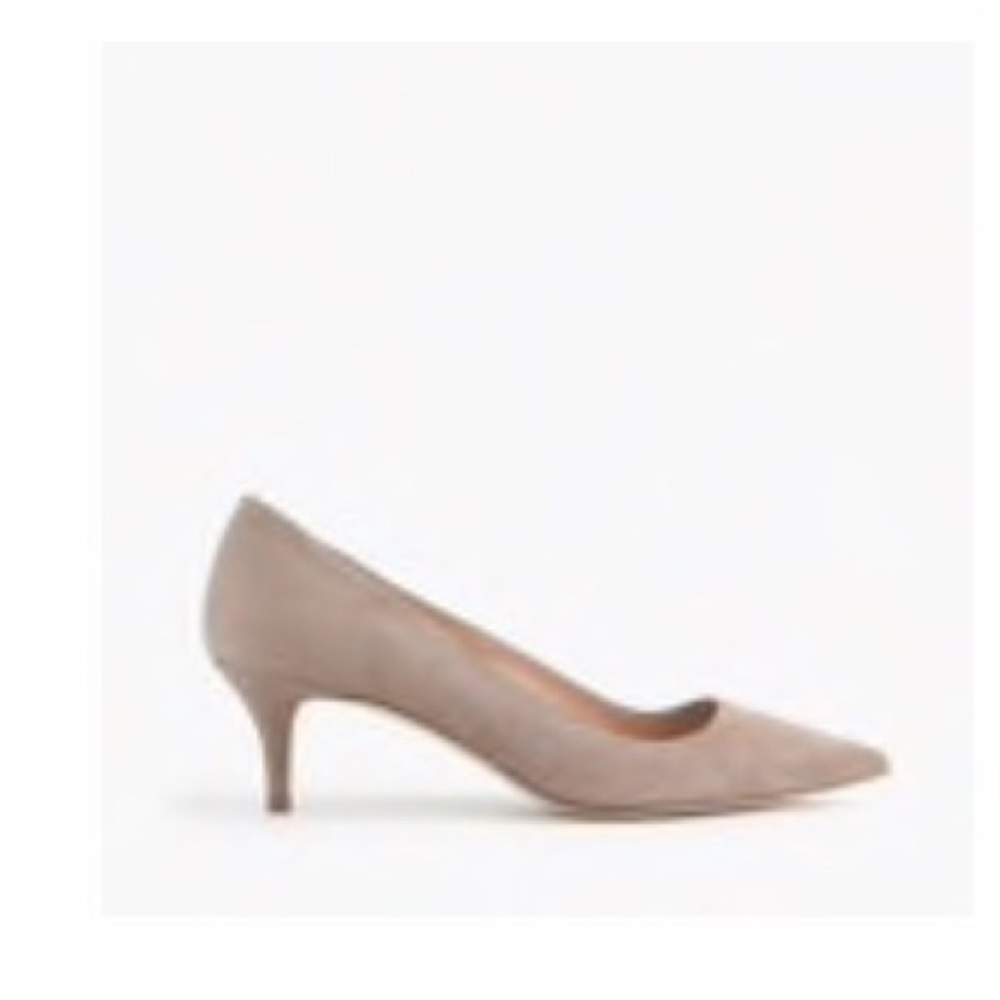 J.Crew 7.5 Dulci suede kitten heels *WORN ONCE*